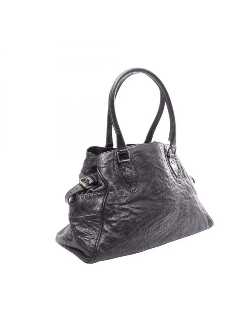 Fendi Handbag Etonico Black Leather